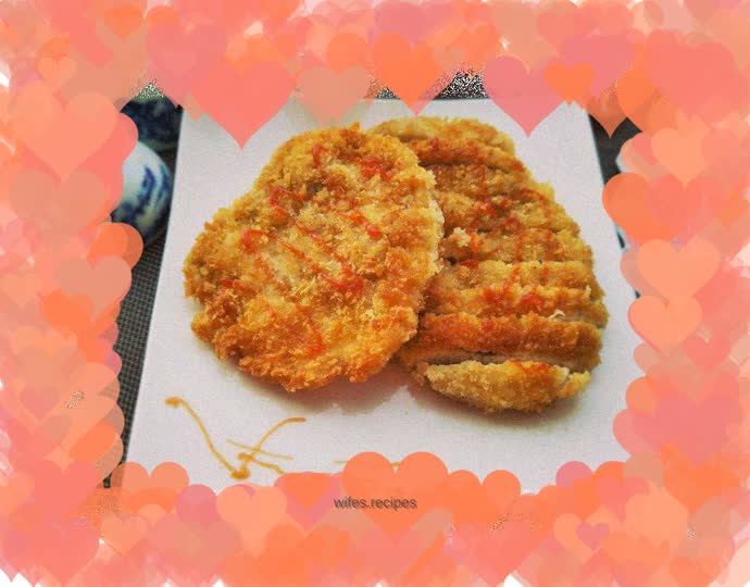 Crispy fried chicken steak