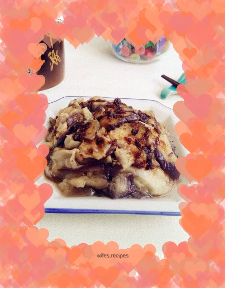 Eggplant mixed with shrimp paste