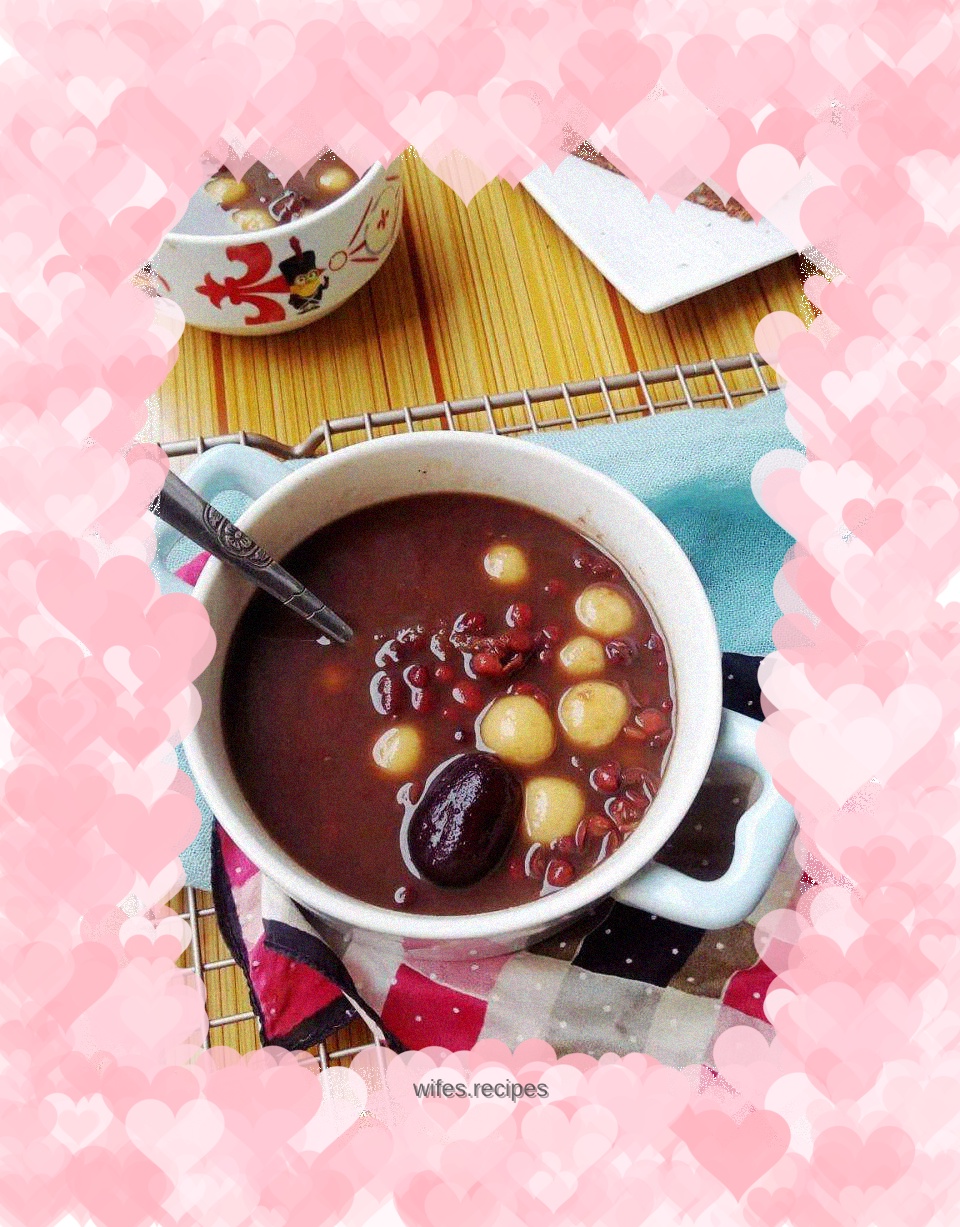 Red bean dumpling syrup