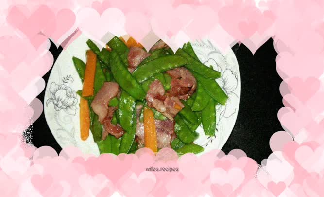 Sautéed Snow Peas and Bacon
