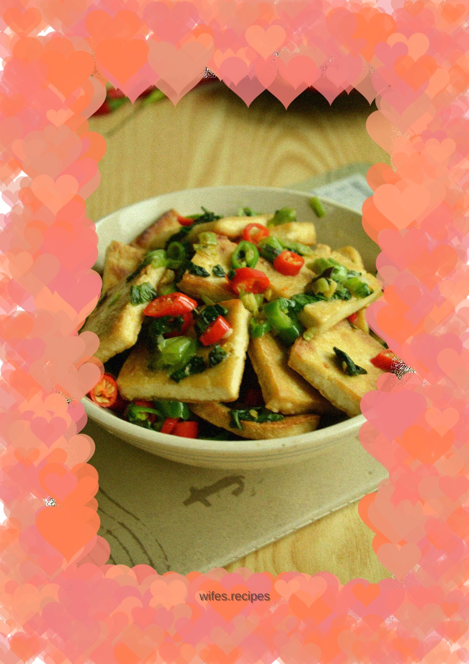 Fried tofu with farm pickles