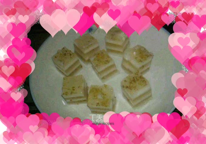 Coconut milk osmanthus cake