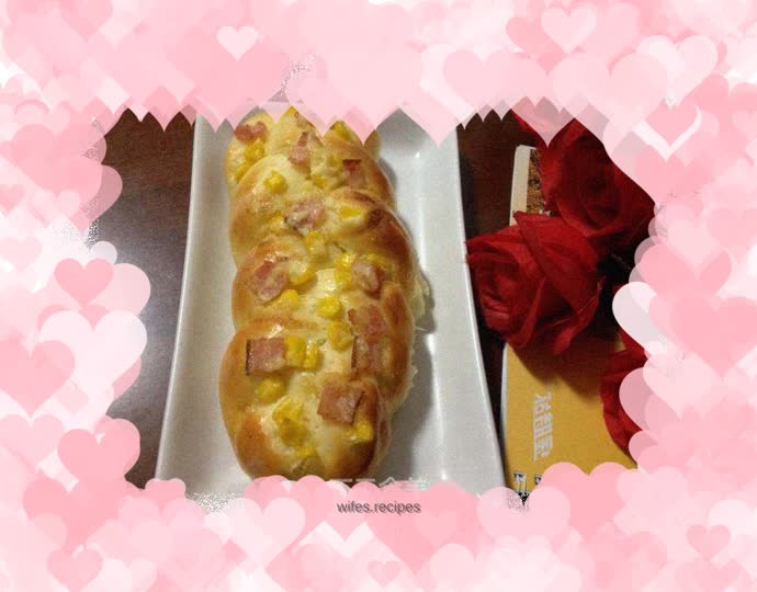 Bacon Corn Salad Braided Bread