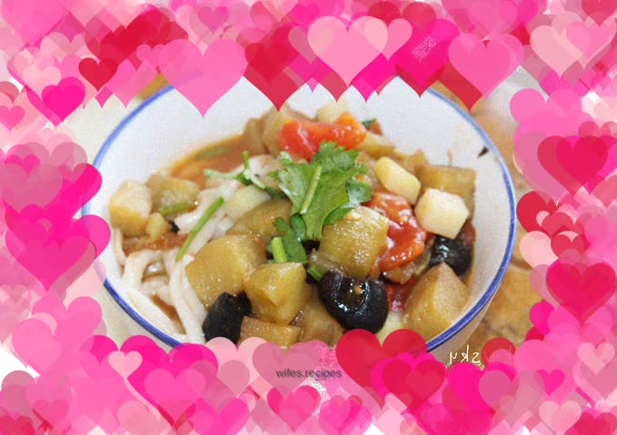 Tomato-flavored tomato ramen