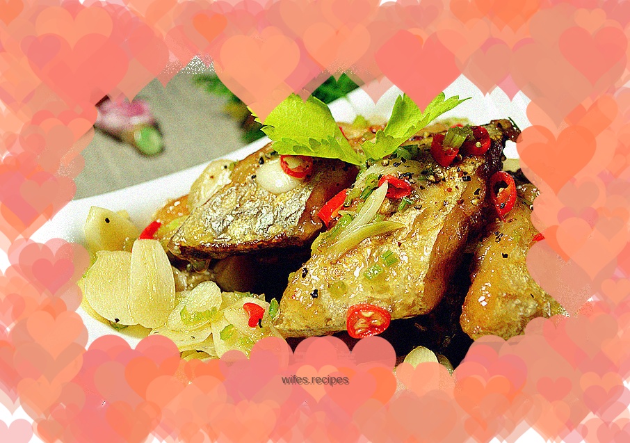 Garlic hairtail fish