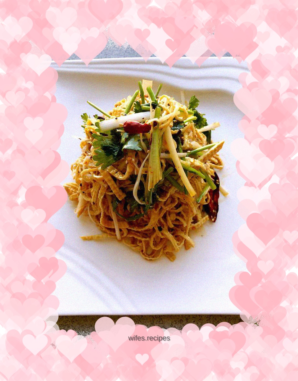 Stir-fried tofu skin