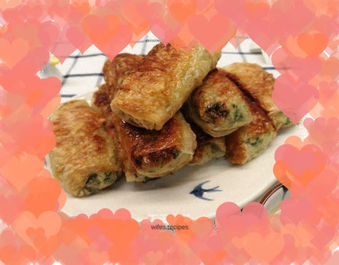 Vegan food~Shepherd’s purse, spring bamboo shoots and bean curd rolls