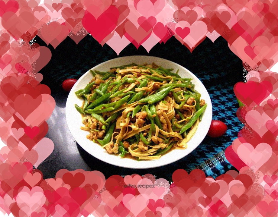 Shredded Pork, Beans and Tofu