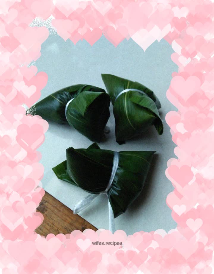 Purple minced meat rice dumplings