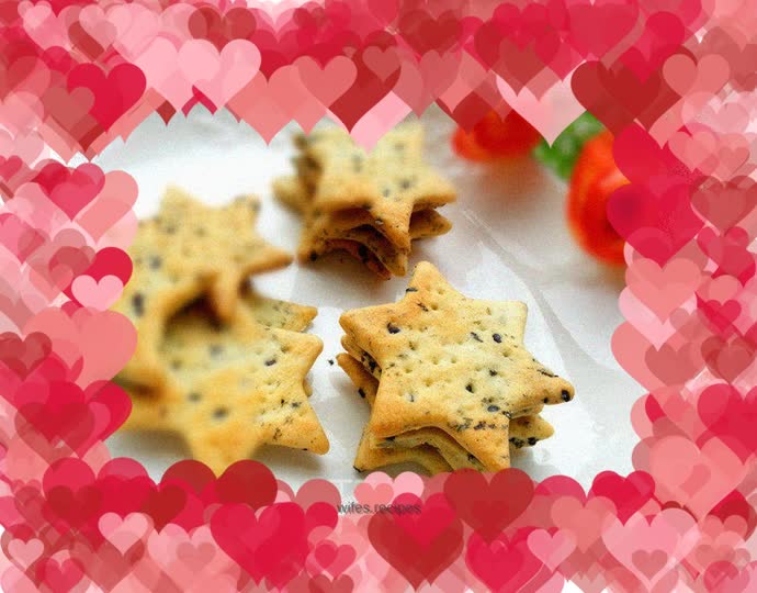 Seaweed and sesame cookies