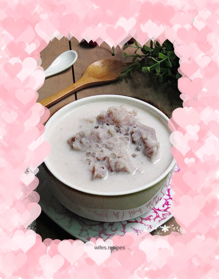 Taro and sago syrup
