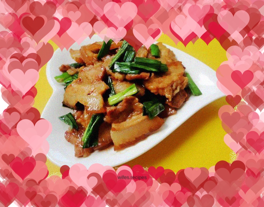 Stir-fried pork belly
