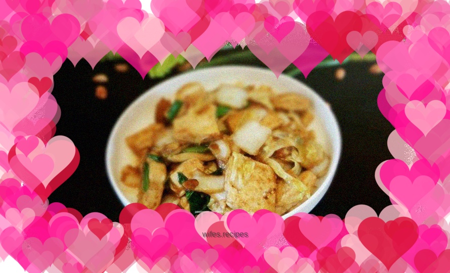 Homemade tofu and cabbage