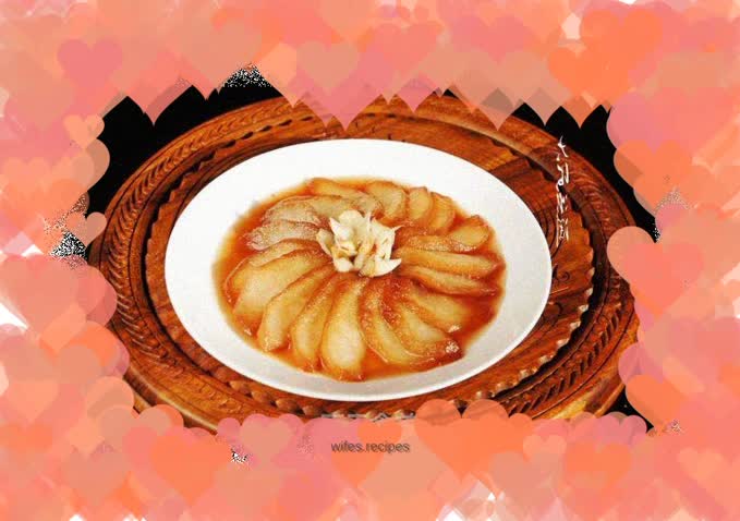 Red wine lily drunk pear