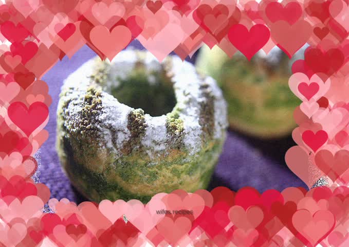 Matcha red bean bread