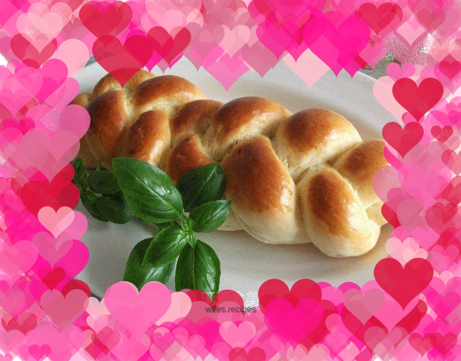 Handmade braided bread