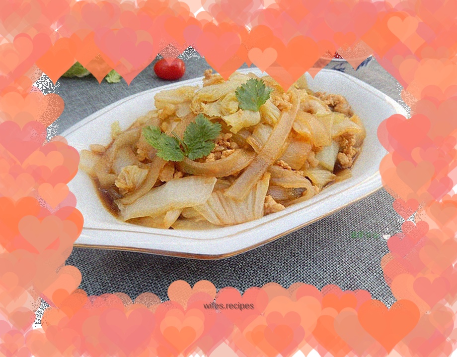 Chinese cabbage stewed with noodles