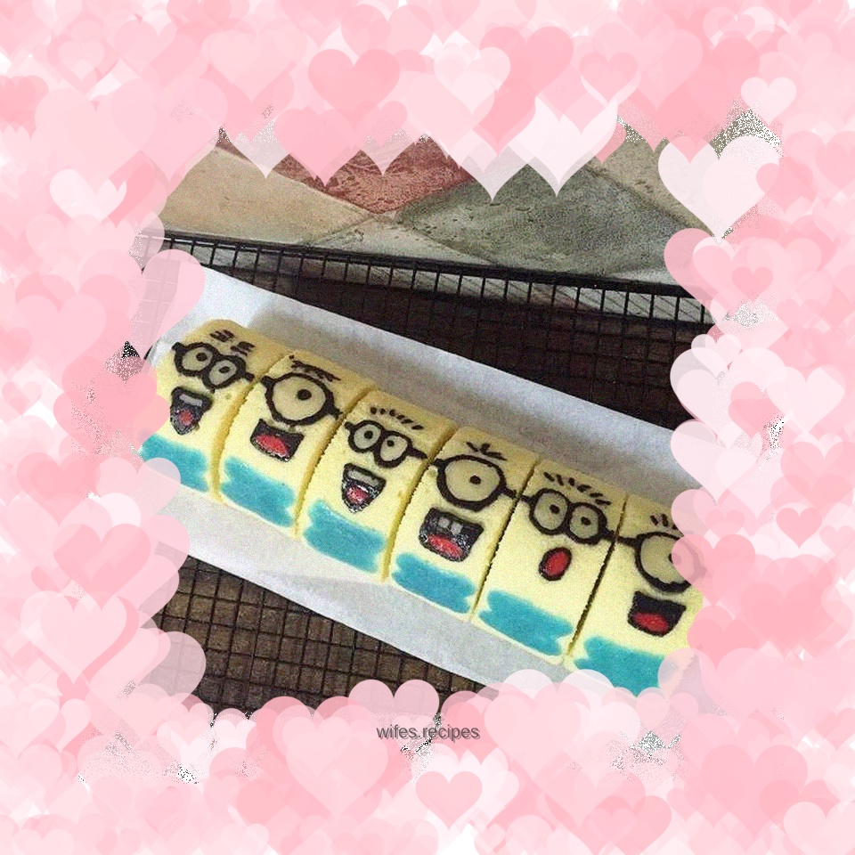 Minions cake roll