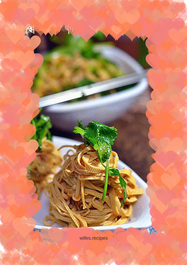 Mixed cold dishes [Enoki mushrooms mixed with tofu skin]