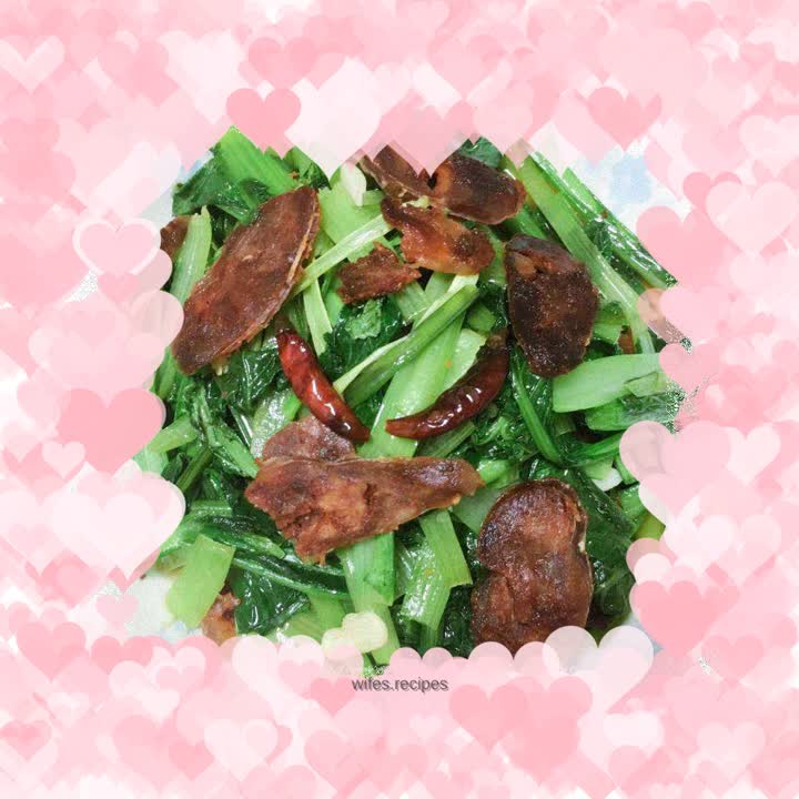 Stir-fried Chinese Sausage with Chinese Cabbage