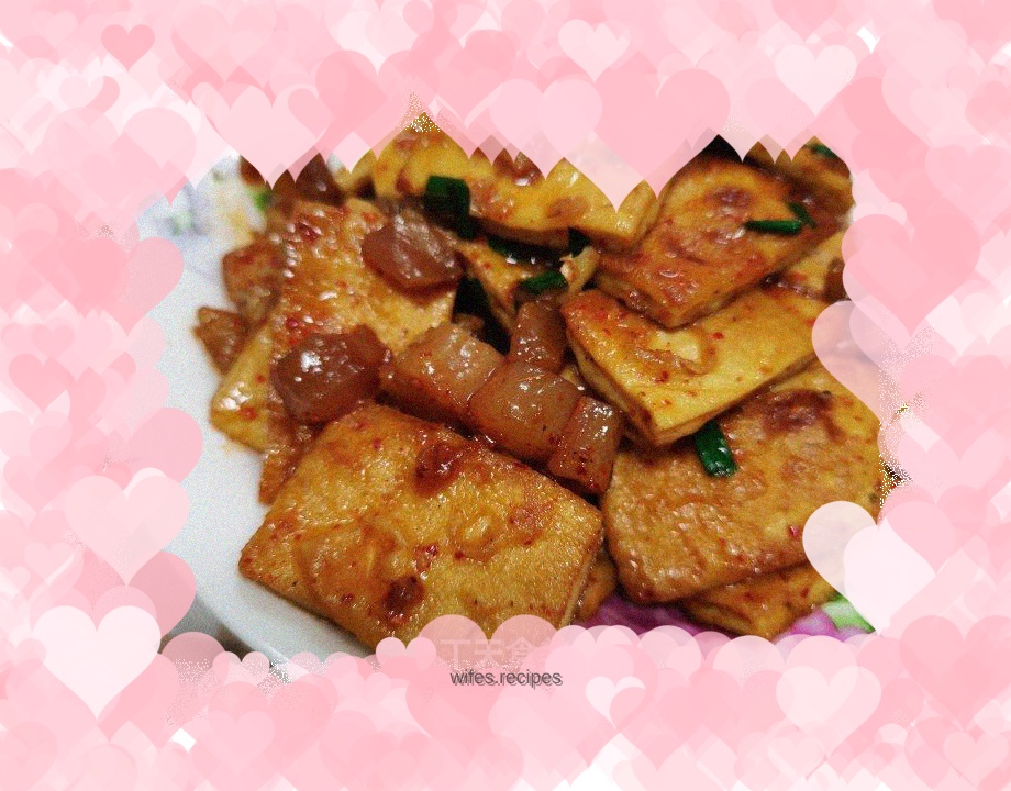 Beef tendon roasted in white dry