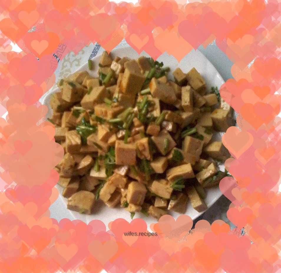Mixed tofu----a refreshing summer side dish