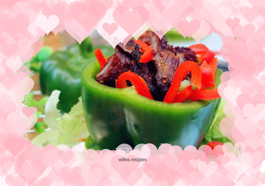 Colorful pepper barbecue