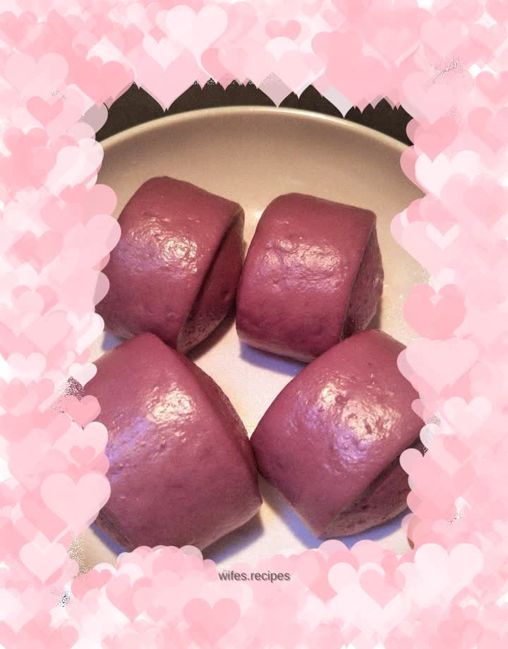 Purple sweet potato buns