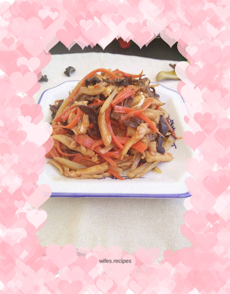 Family version of shredded fish-flavored chicken