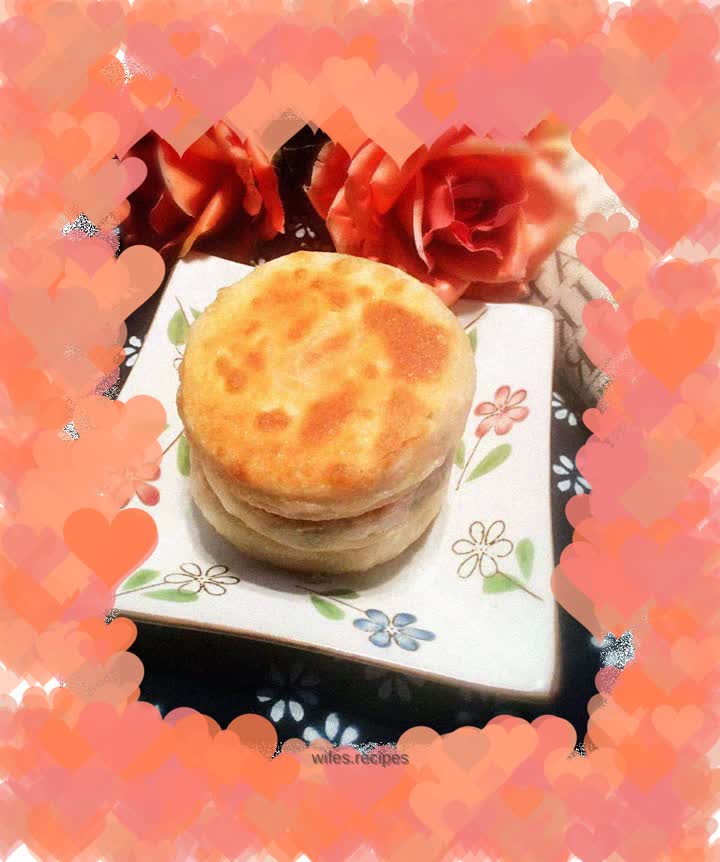 Bacon, mustard and scallion pancakes