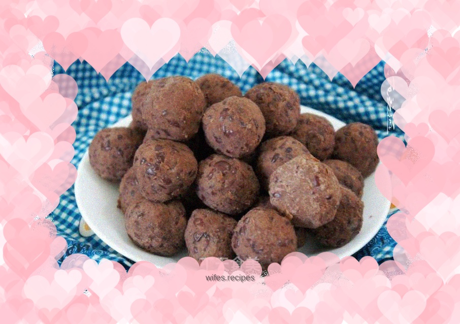 Red bean paste filling