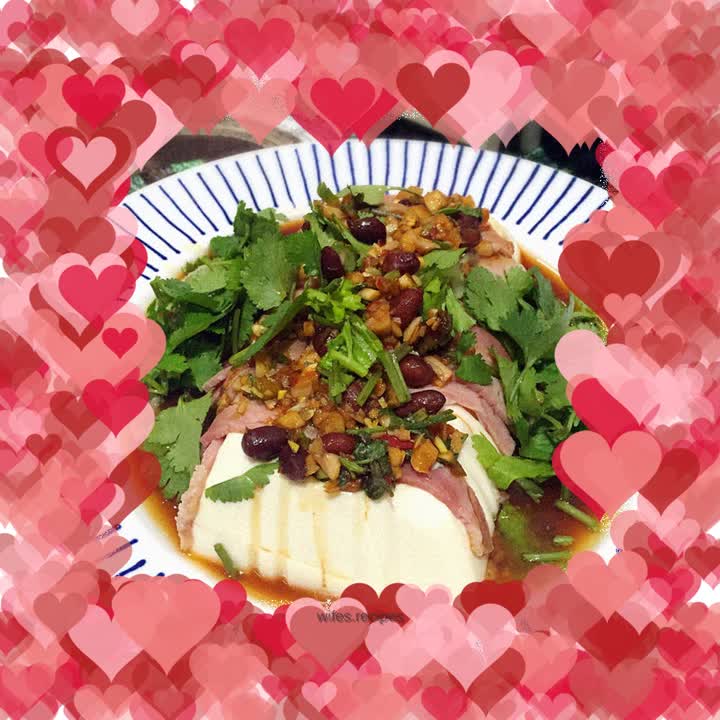 Steamed Tofu with Bacon