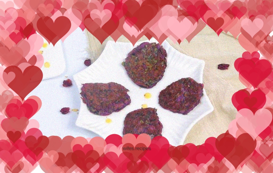 Yam, Purple Sweet Potato and Amaranth Cake