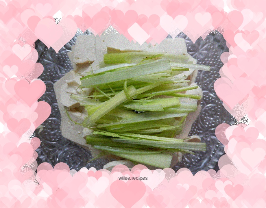 One of the appetizers, Qing Erbai