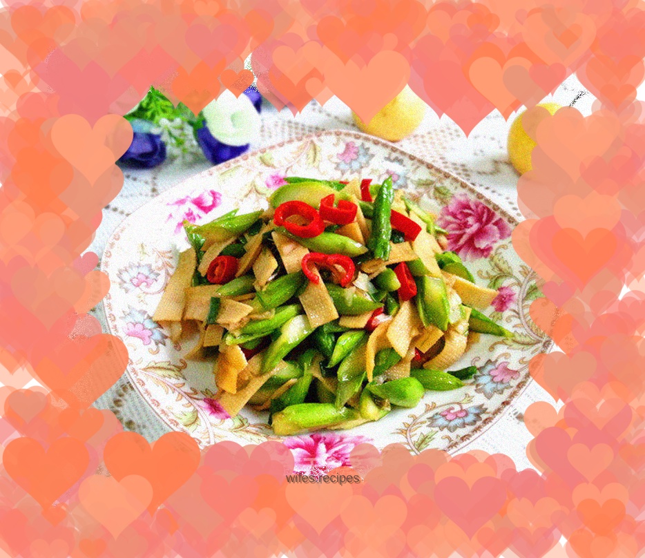 Asparagus and bean curd