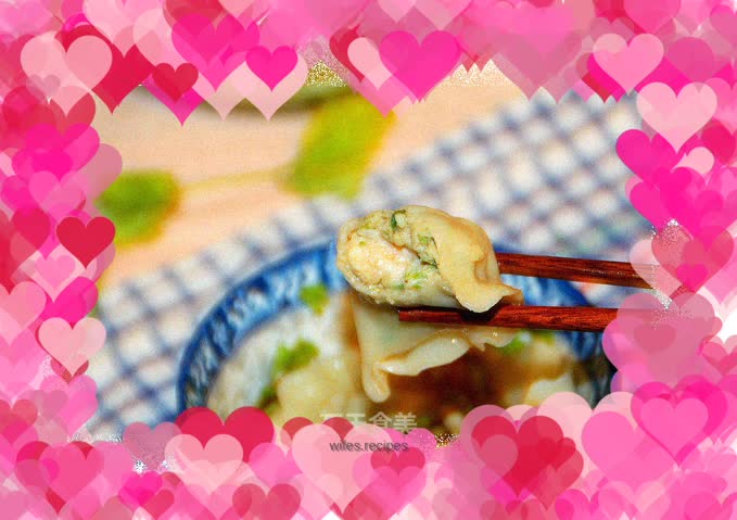 Shrimp, pork and celery dumplings