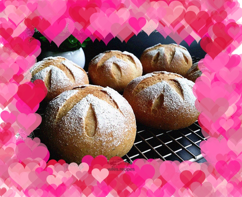 Soft European bread with bean dregs (no kneading, no oil, no sugar)