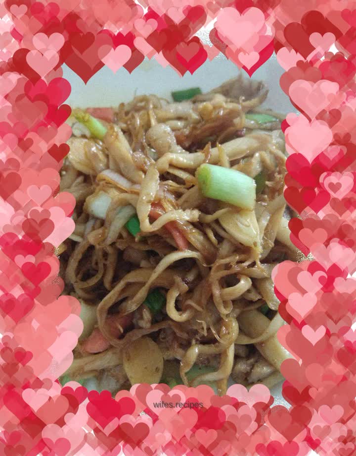 Stir-fried King Oyster Mushroom