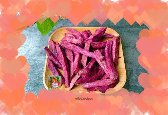 Creamy Purple French Fries (Air Fryer Version)