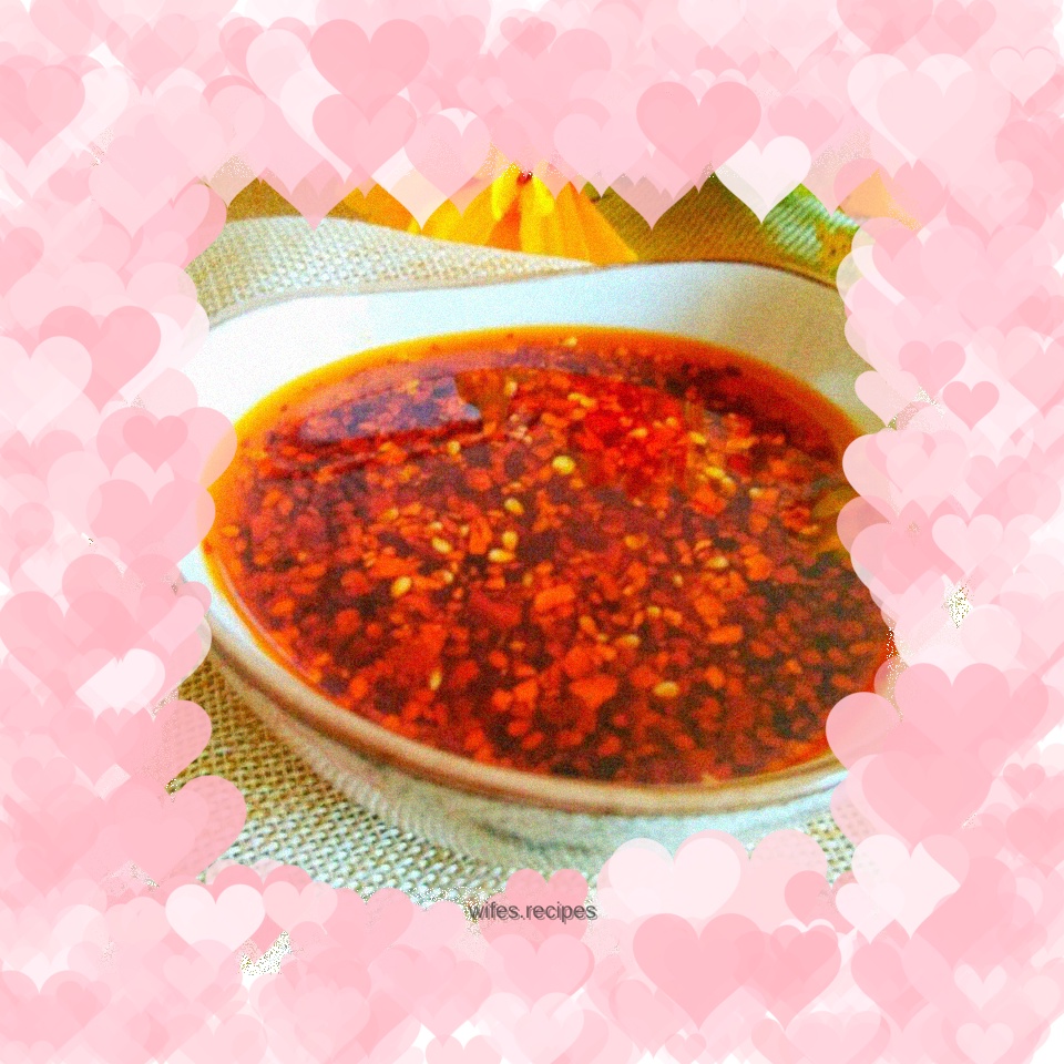 Homemade chili oil