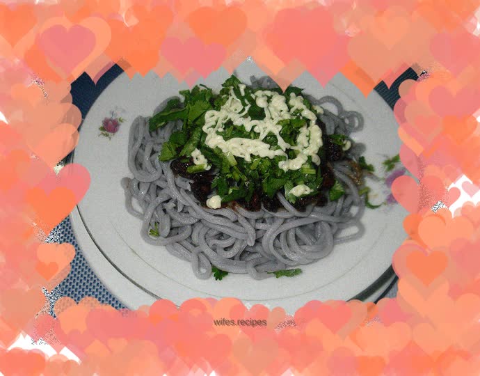 Meat Sauce Salad Noodles