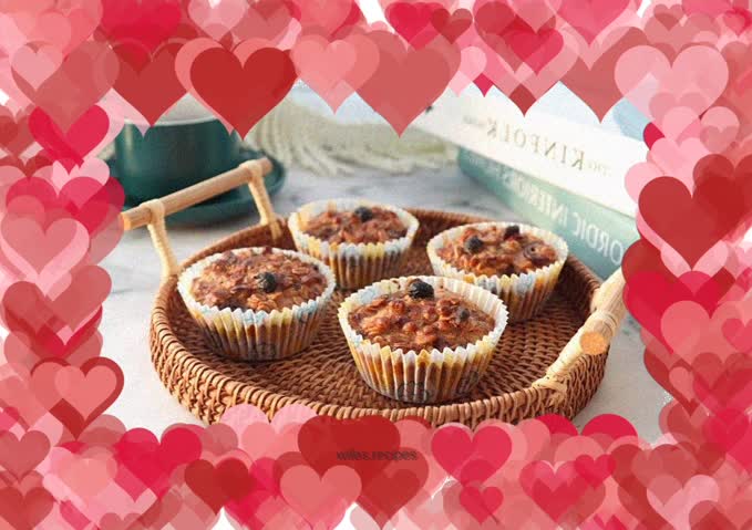 Strawberry Oatmeal Brushed Cake