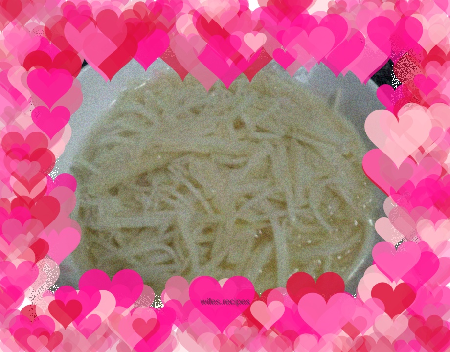 Lard potato shreds