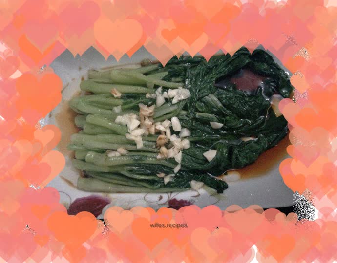 Cantonese cabbage in oil