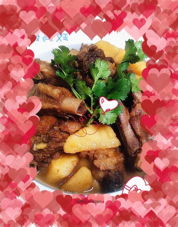 Braised pork ribs with yam