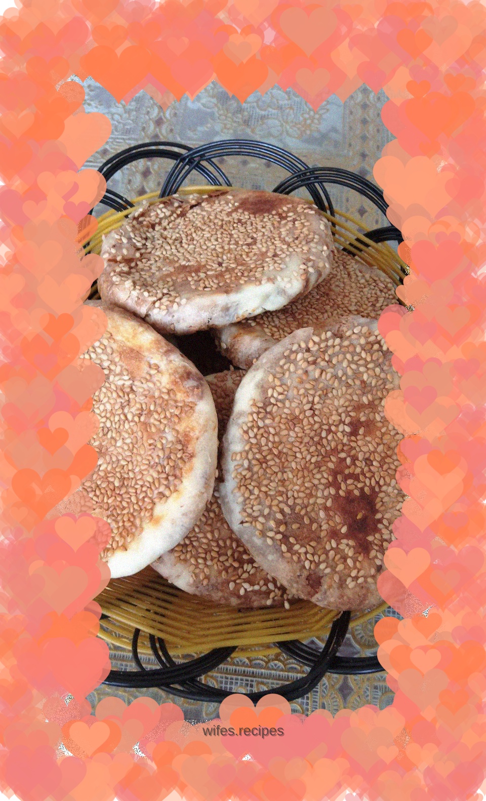 Sesame sauce pancakes