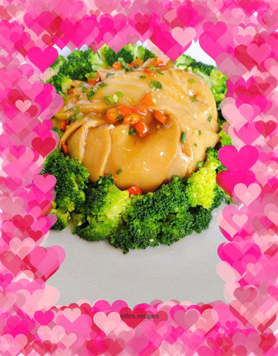 White Mushroom with Abalone Sauce