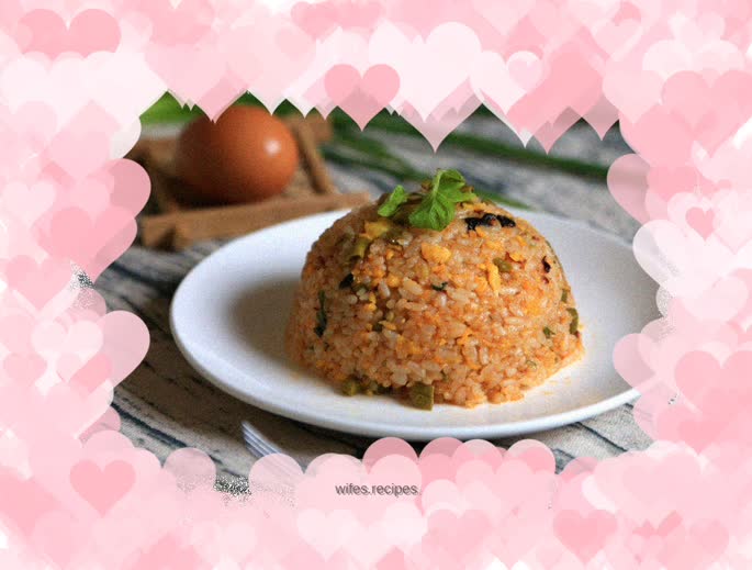 Sour Beans and Egg Fried Rice