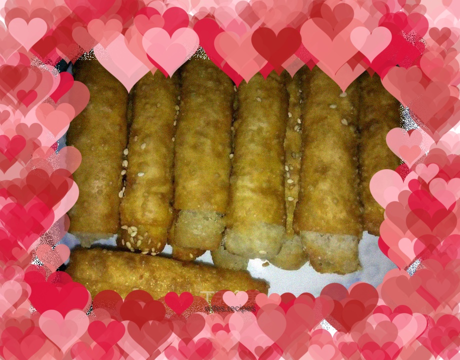 Taro and sweet potato rolls