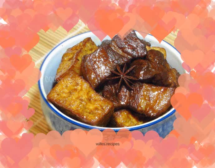 Pork stewed with tofu